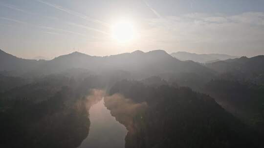 四川山脉大山航拍