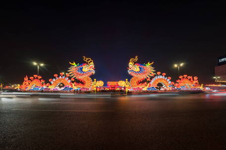 西安 永宁门 城墙 景区 夜景 游客