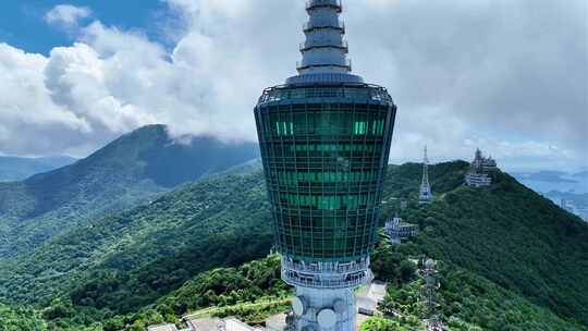 4k深圳市全景，梧桐山视角