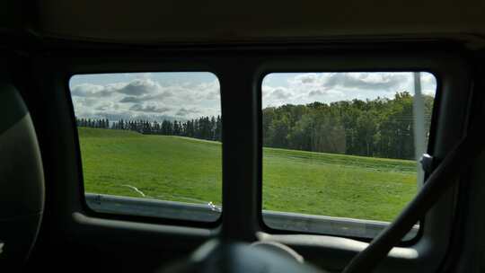加拿大公路风景视频素材模板下载