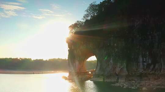 桂林象鼻山航拍