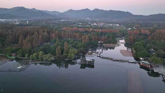 西湖景区航拍