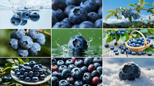 蓝莓浆果广告片高清在线视频素材下载