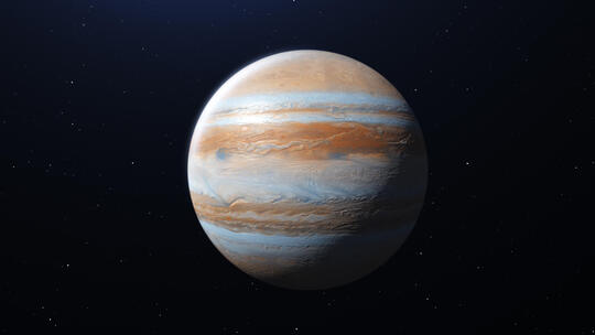4K超清太阳系八大行星木星自转