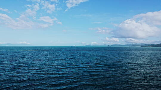 4k航拍深圳东部沿海大海美丽风景