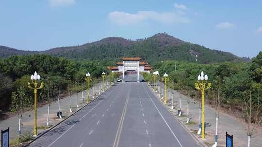 武汉江夏区龙泉寺航拍