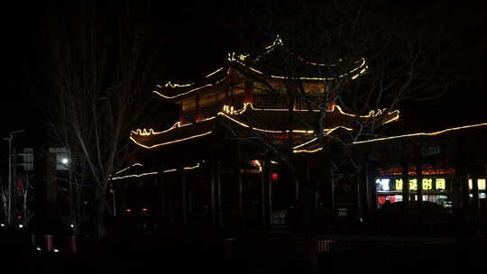 古城 广府 广府古城 夜景 建筑 古建筑 景区