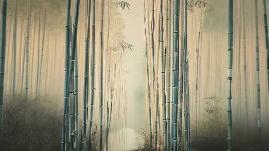 竹林宽屏唯美-竹林国风