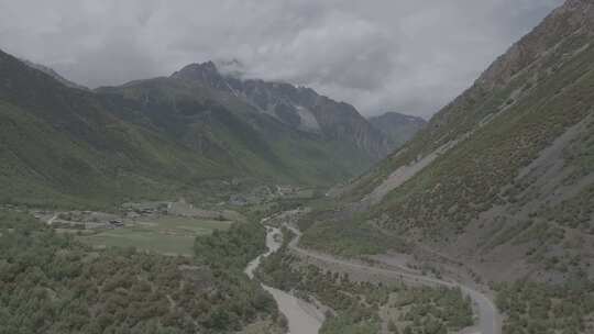 西藏察隅县大山航拍