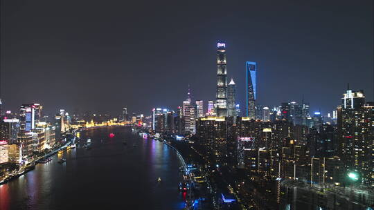 4K上海夜景航拍