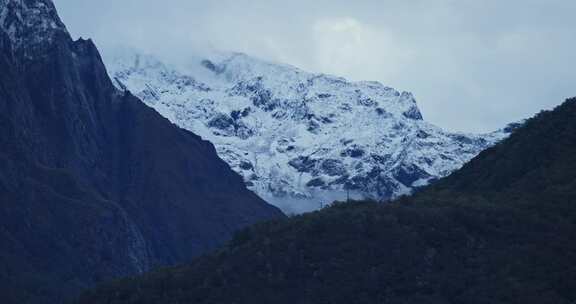 雪山，阿尔卑斯山，雪，峰