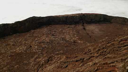 火山岩，火山口，徒步旅行，山