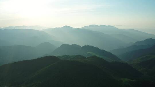 4K航拍山峦叠嶂高清素材