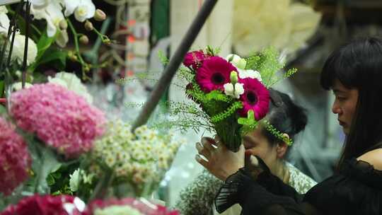 城市卖花的花店视频素材模板下载