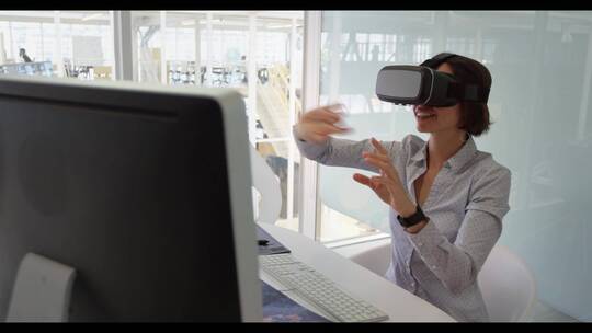 操作体验VR虚拟现实视频素材模板下载