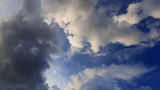 蓝天白云唯美风景实拍素材4K宽屏视频素材模板下载
