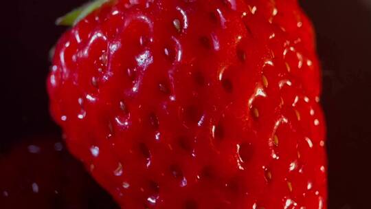 【镜头合集】特写草莓表面