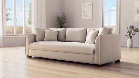 室内米色沙发家居场景