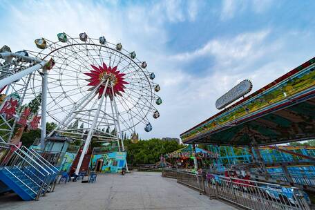 湖南省衡阳市城市夜景延时摄影