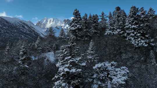 雪山航拍素材