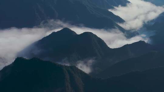 江南高山群山晨曦云海云雾浙江丽水松阳风光