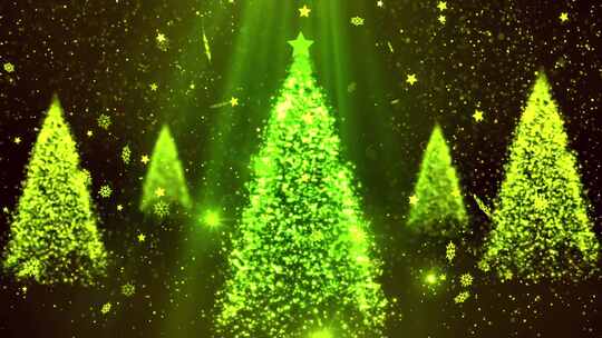 粒子渲染的圣诞树