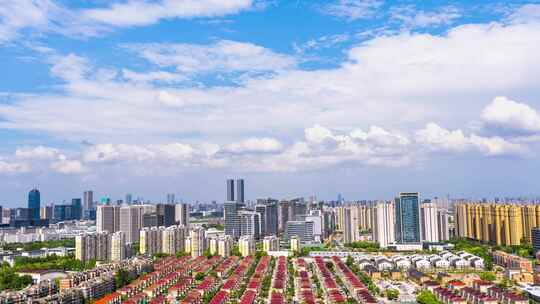 杭州滨江区城市建筑风光延时