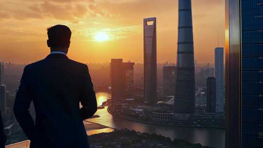 大气企业宣传片片头未来发展展望意向镜头