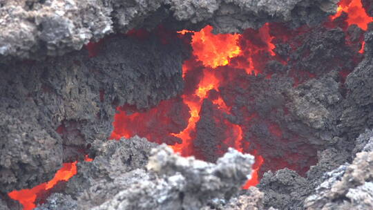 即将喷发的火山口视频素材模板下载