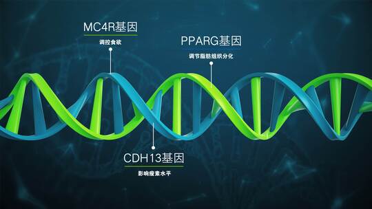 4K DNA 营养说明 C4D+AEAE视频素材教程下载