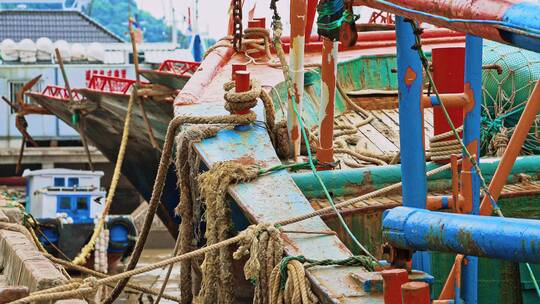 【4k原创】休渔期渔港空镜