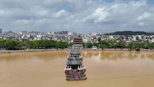 潮州古城历史文化古建筑航拍