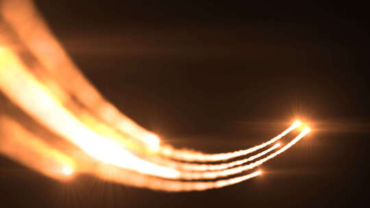 金色光线粒子特效素材