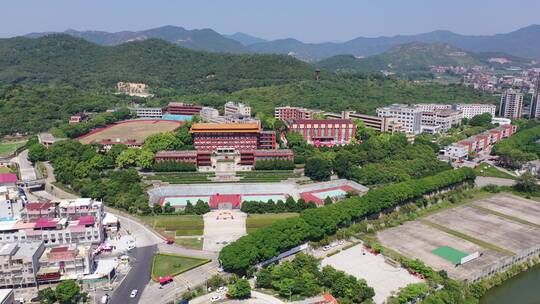 福建省泉州市洛江区马甲镇仰恩大学航拍校园