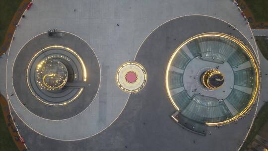 成都天府广场航拍