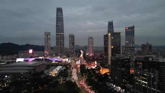 广东东莞国贸中心夜景