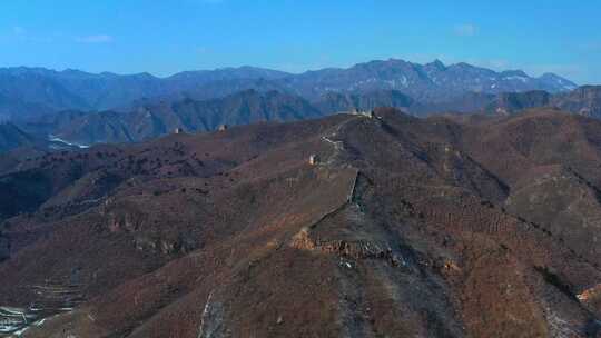 秦皇岛董家口长城山脉风光全景