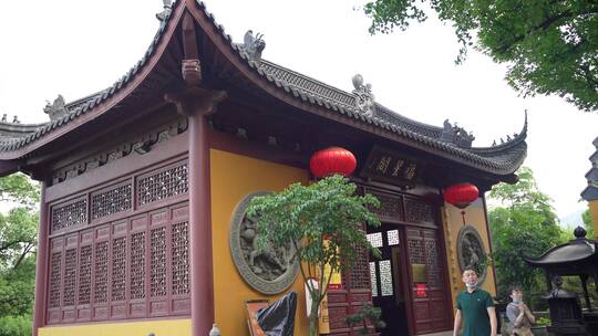 杭州飞来峰永福寺禅院风景