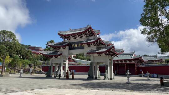 航拍福建南少林寺风景4K实拍视频