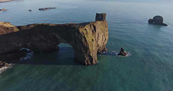 空中Dyrholaey海拱门冰岛