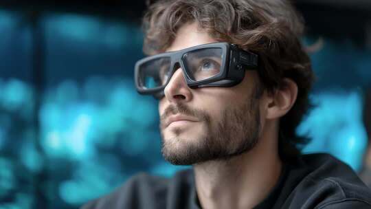 未来科技眼镜沉浸式体验虚拟现实新视界