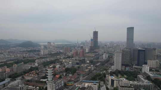 江苏徐州最高楼苏宁广场航拍视频素材模板下载