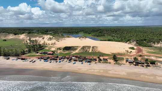 巴西北里奥格兰德图罗斯的苏池塘海滩。