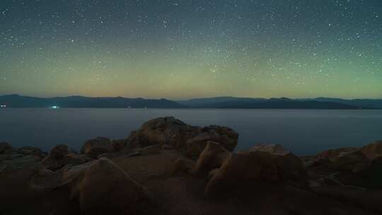 湖南东江湖景区星空延时