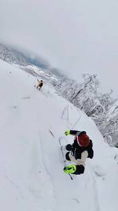 西岭雪山滑雪