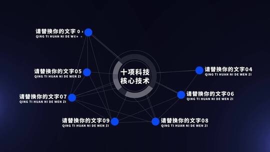 文字分类AE模板AE视频素材教程下载