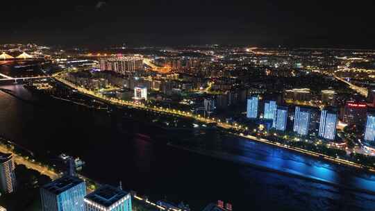 福州闽江 CBD 夜景合集 尤溪洲大桥台江万达