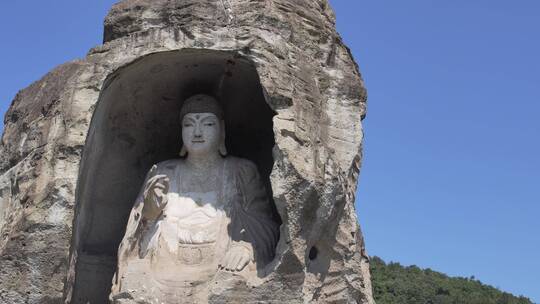 绍兴柯岩景区天工大佛景点