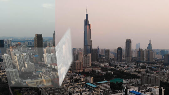 城市图片转场效果视频AE模板