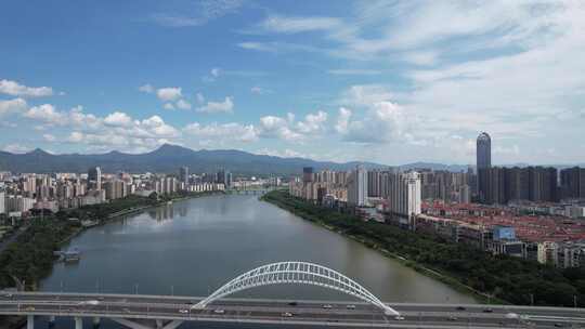 江西赣州章江大桥航拍